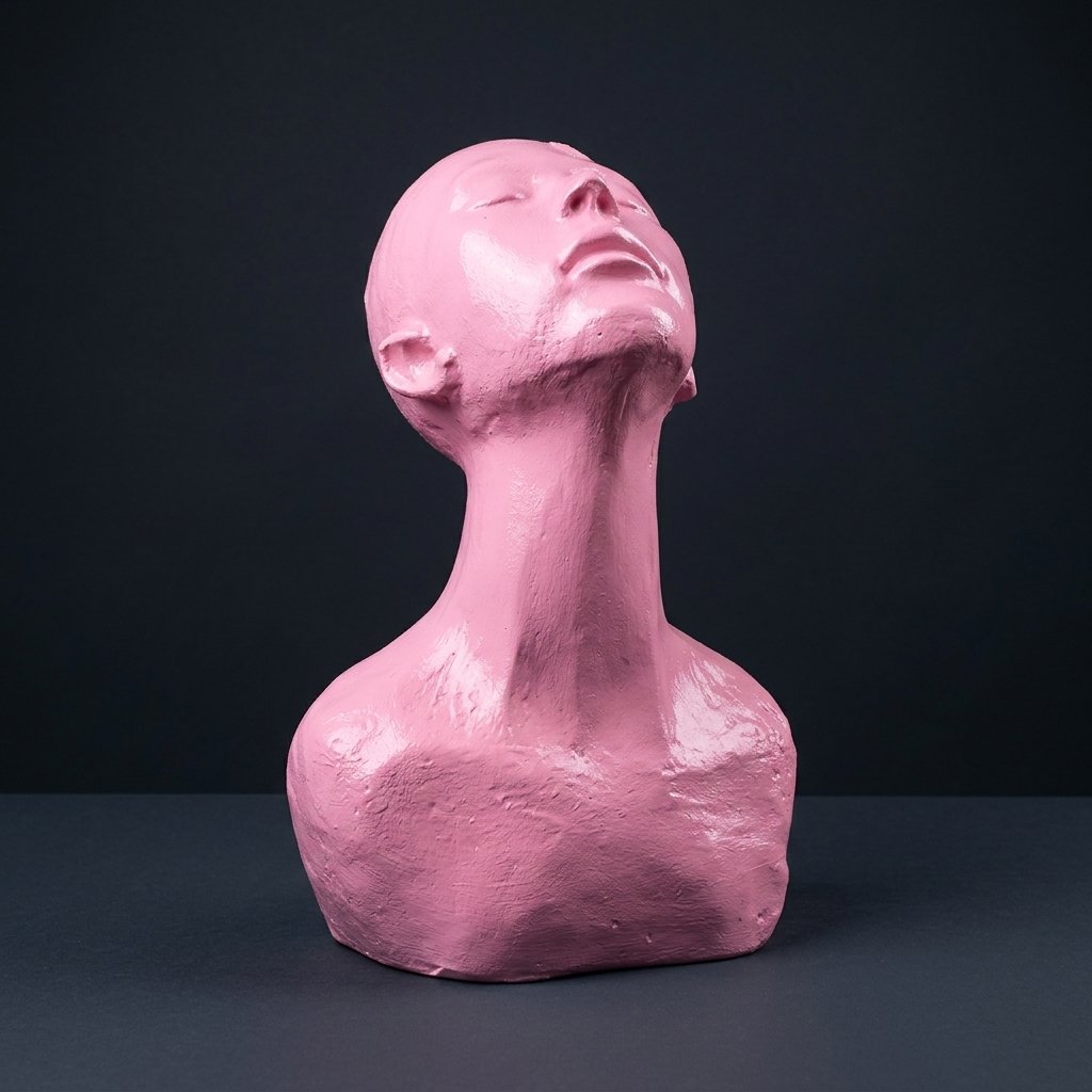 Pink Serenity Male Bust