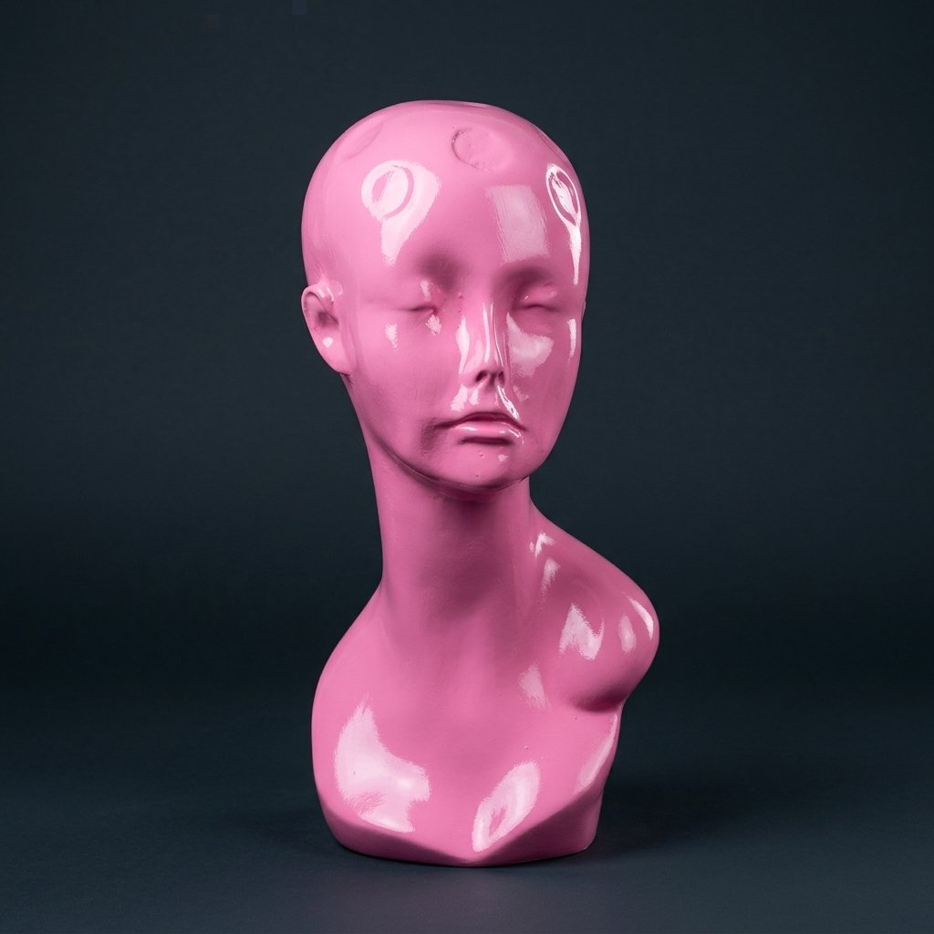 Pink Mannequin Bust