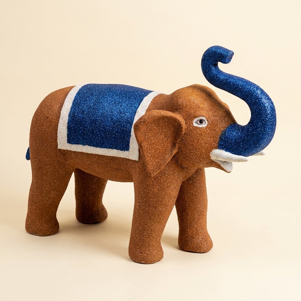 Glitter Elephant Figurine