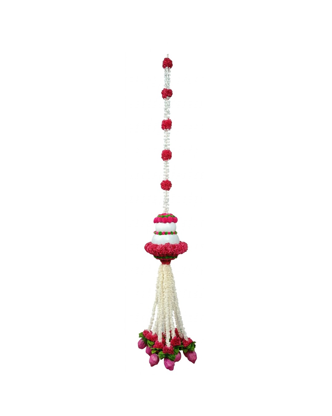 Pink White Matka Tassel