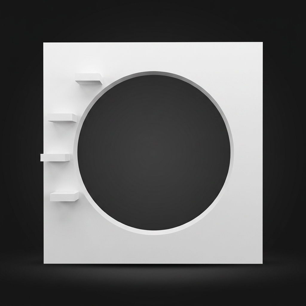 Circle Shelf Gate in White