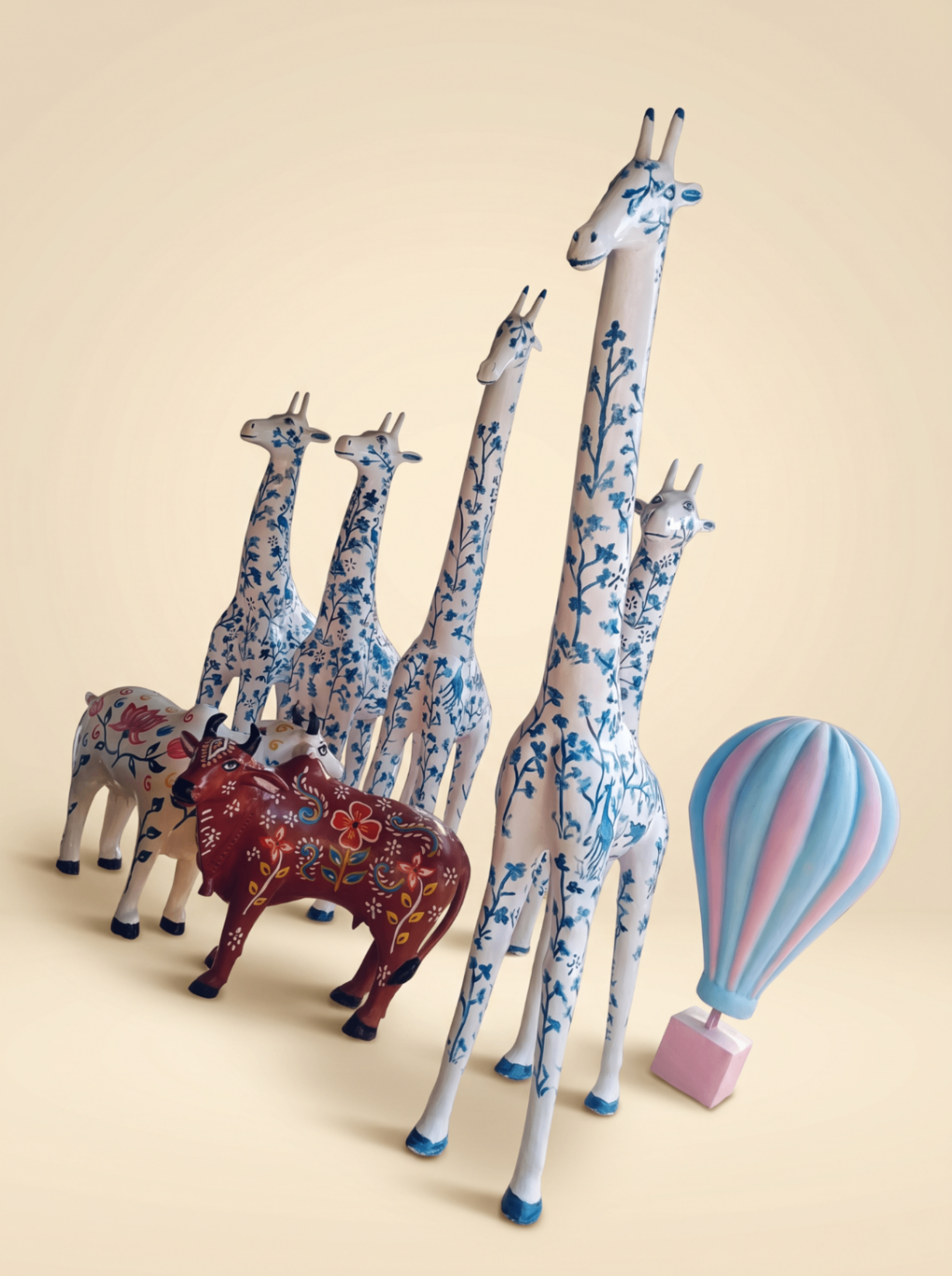 Product Blue Giraffes Scene