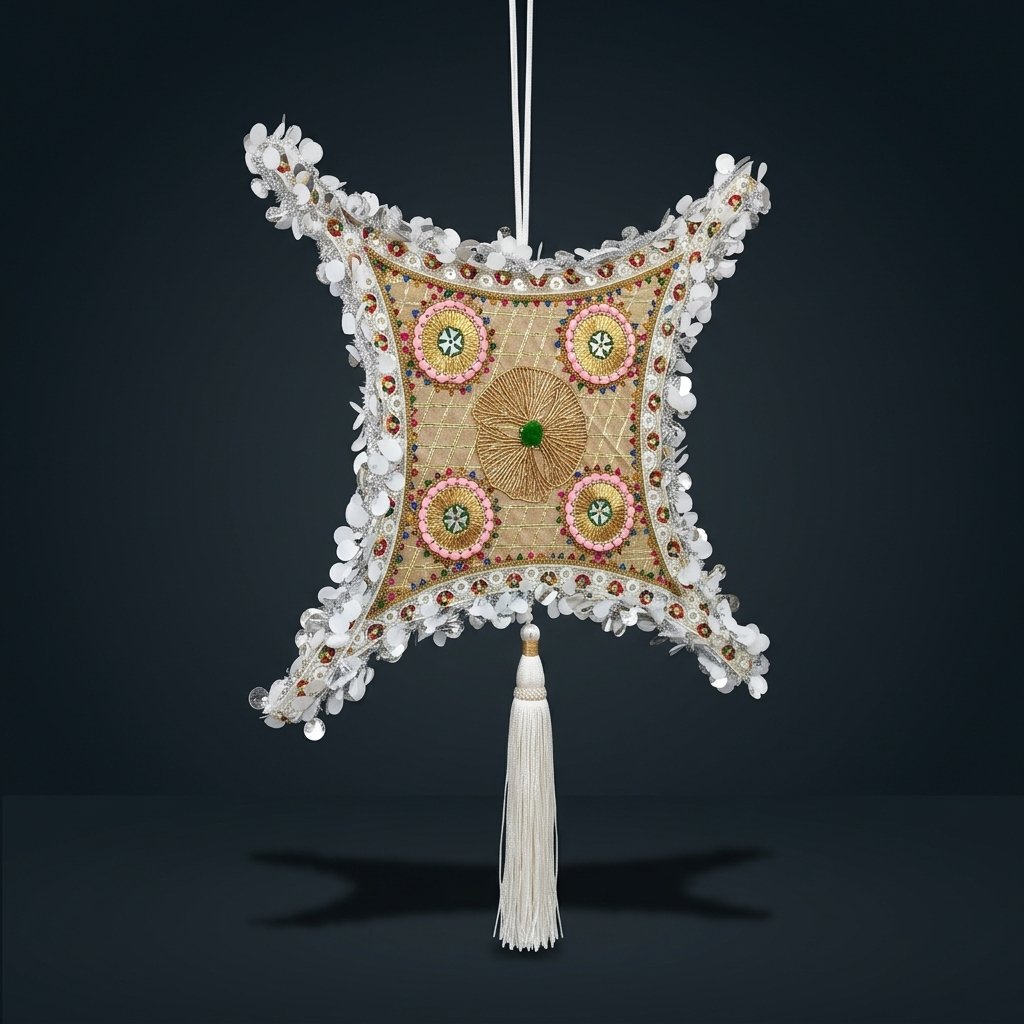 Embroidered Star Hanging Decor