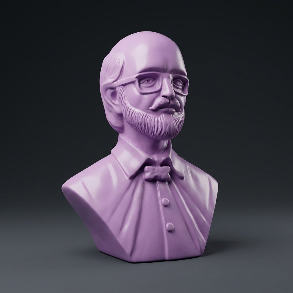 Bearded Man Bust Sculpture