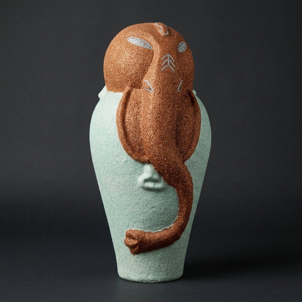 Ganesha Face Decorative Vase