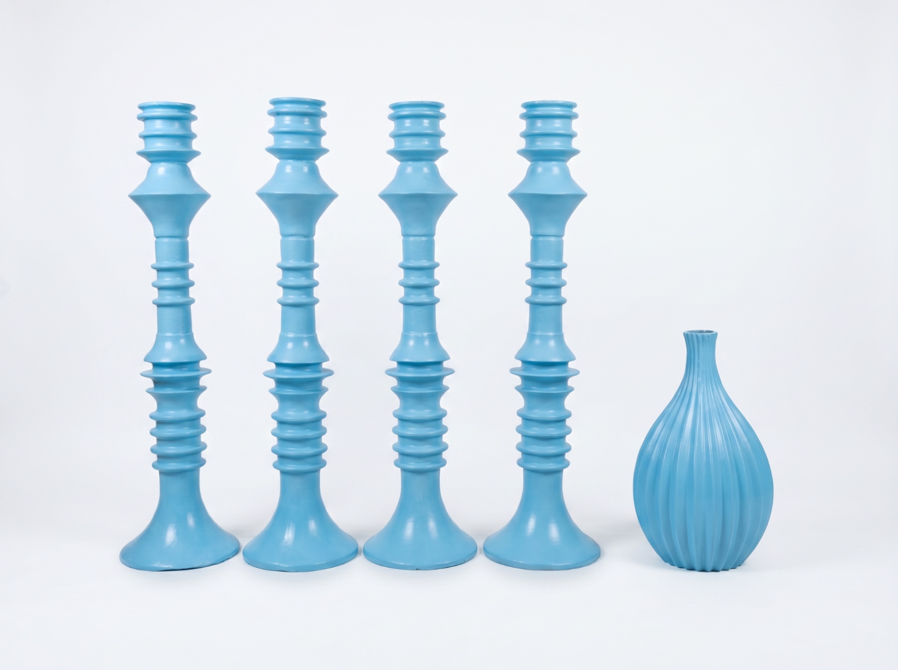 Blue Pillars Vase