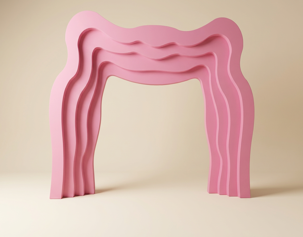 Pink Arch Wavy Studio