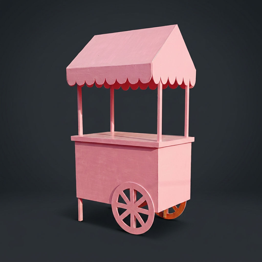 Candy Cart in Blush Pink