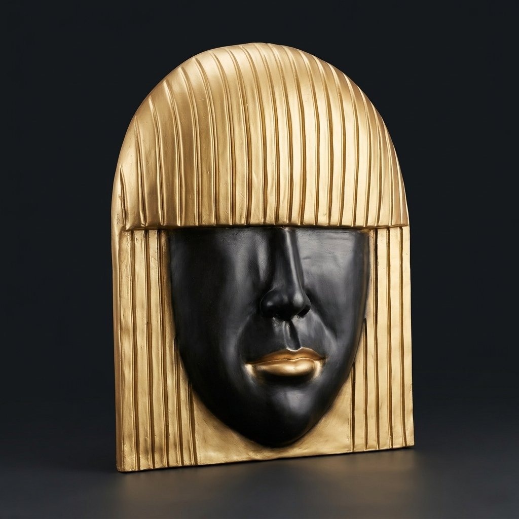 Golden Fringe Face Mask