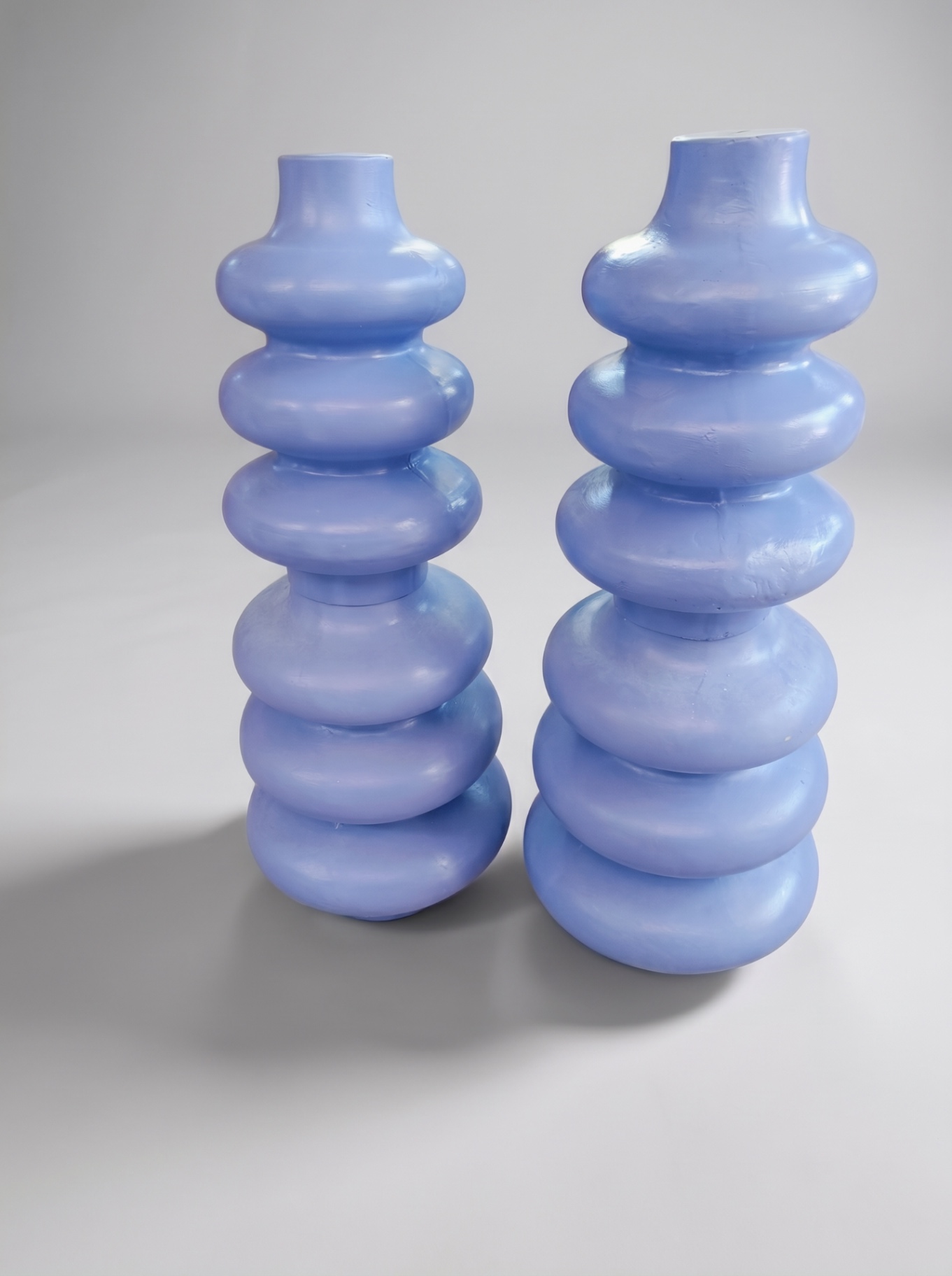 Product Blue Ring Vases Pair