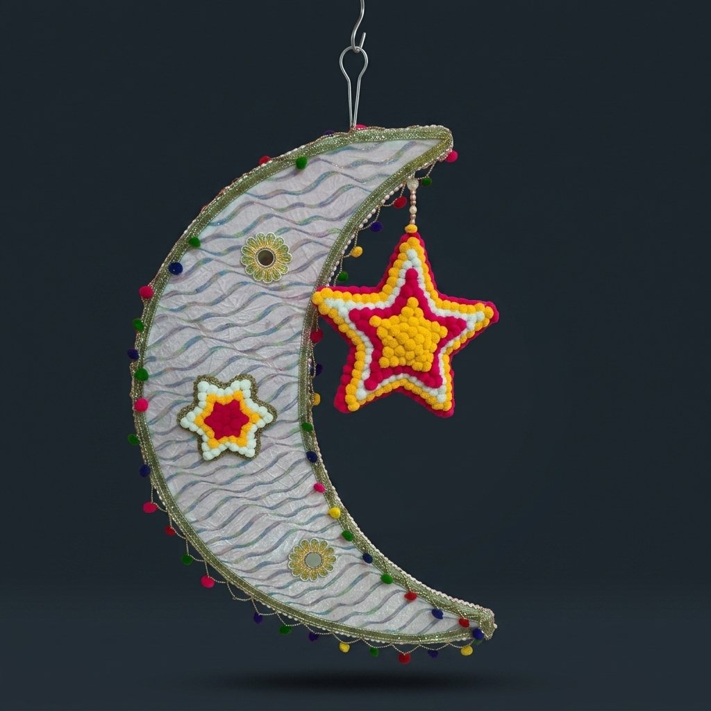 Moon and Star Decoration