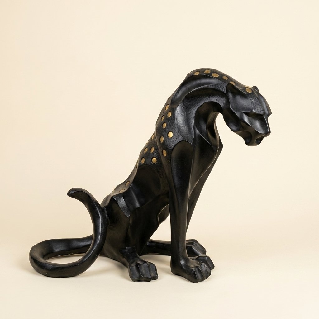 Panther Sculpture Decor