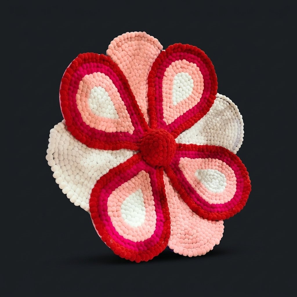 Flower Tufted Wall Art