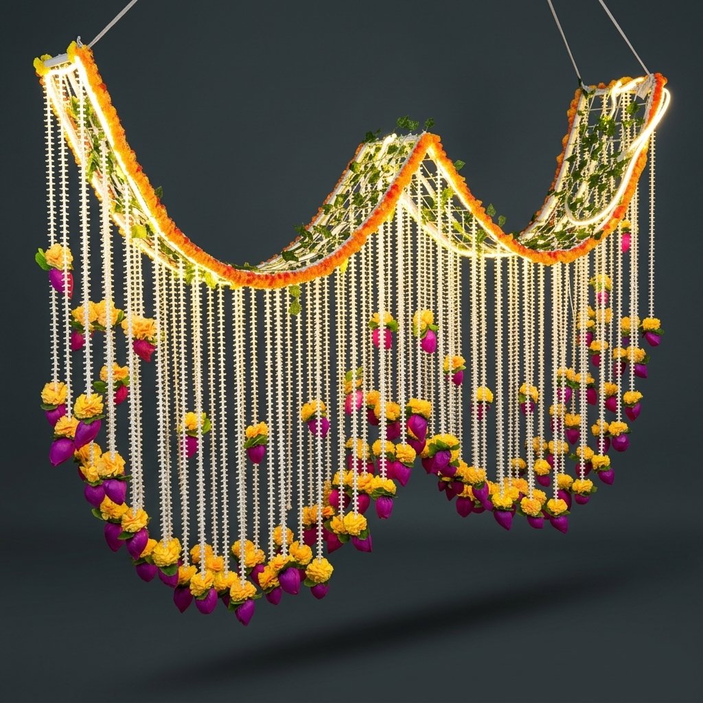 Floral Light Backdrop Garland