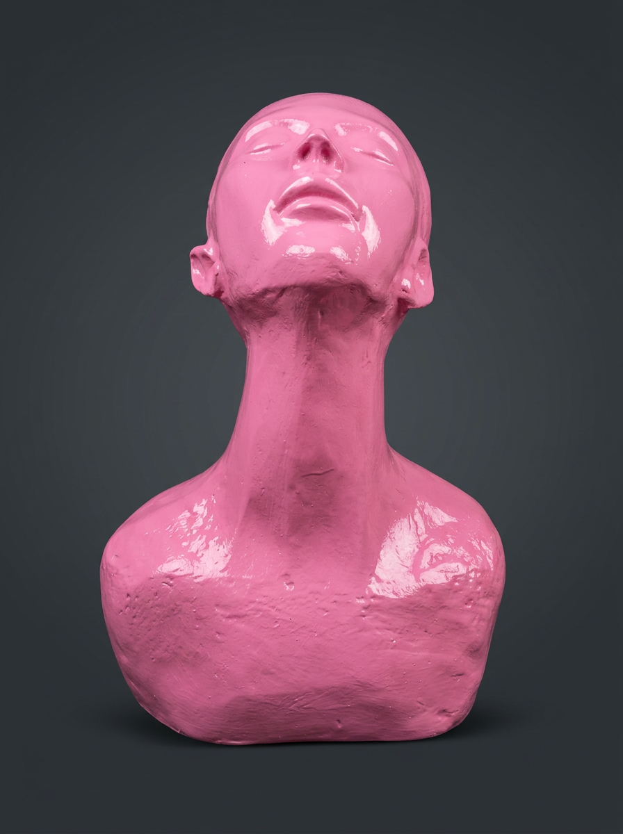 Upward Gaze Pink Face Bust — MD 1104