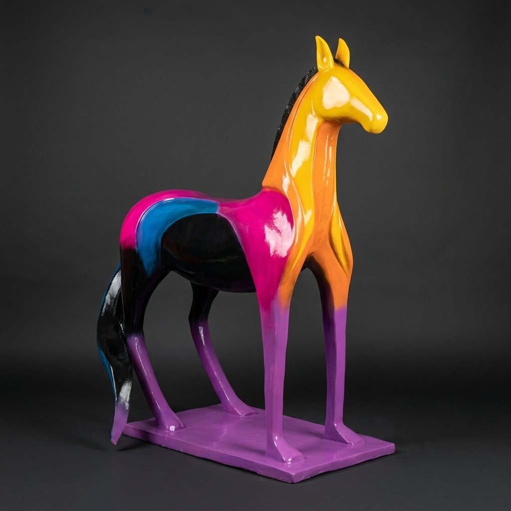 Modern Abstract Horse Statue
