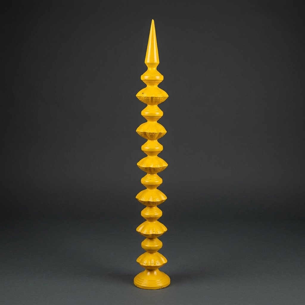Yellow Totem Sculpture
