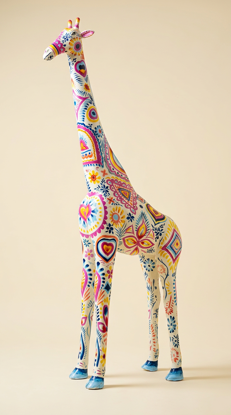 Product Painted Giraffe Tall