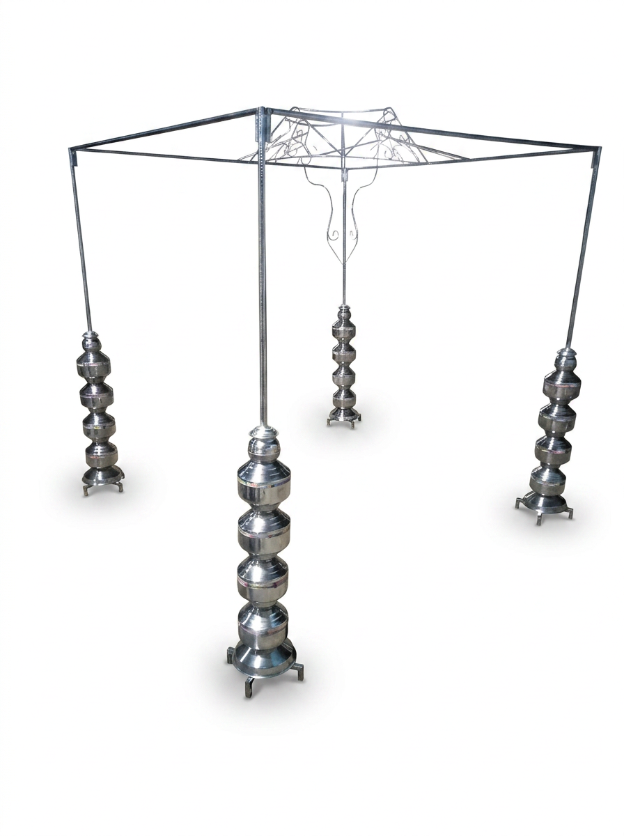 Chrome Kalash Pillar Mandap
