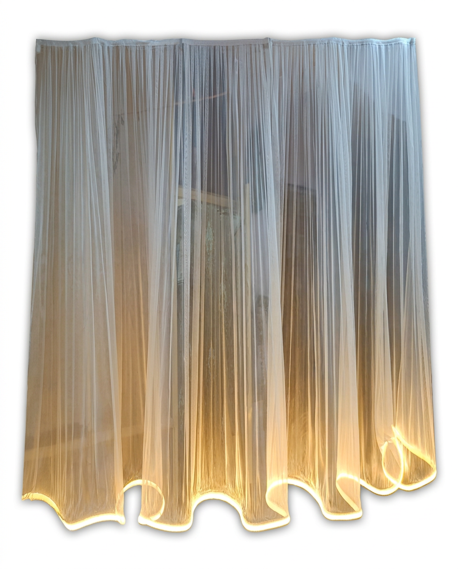 White Net Led Valance