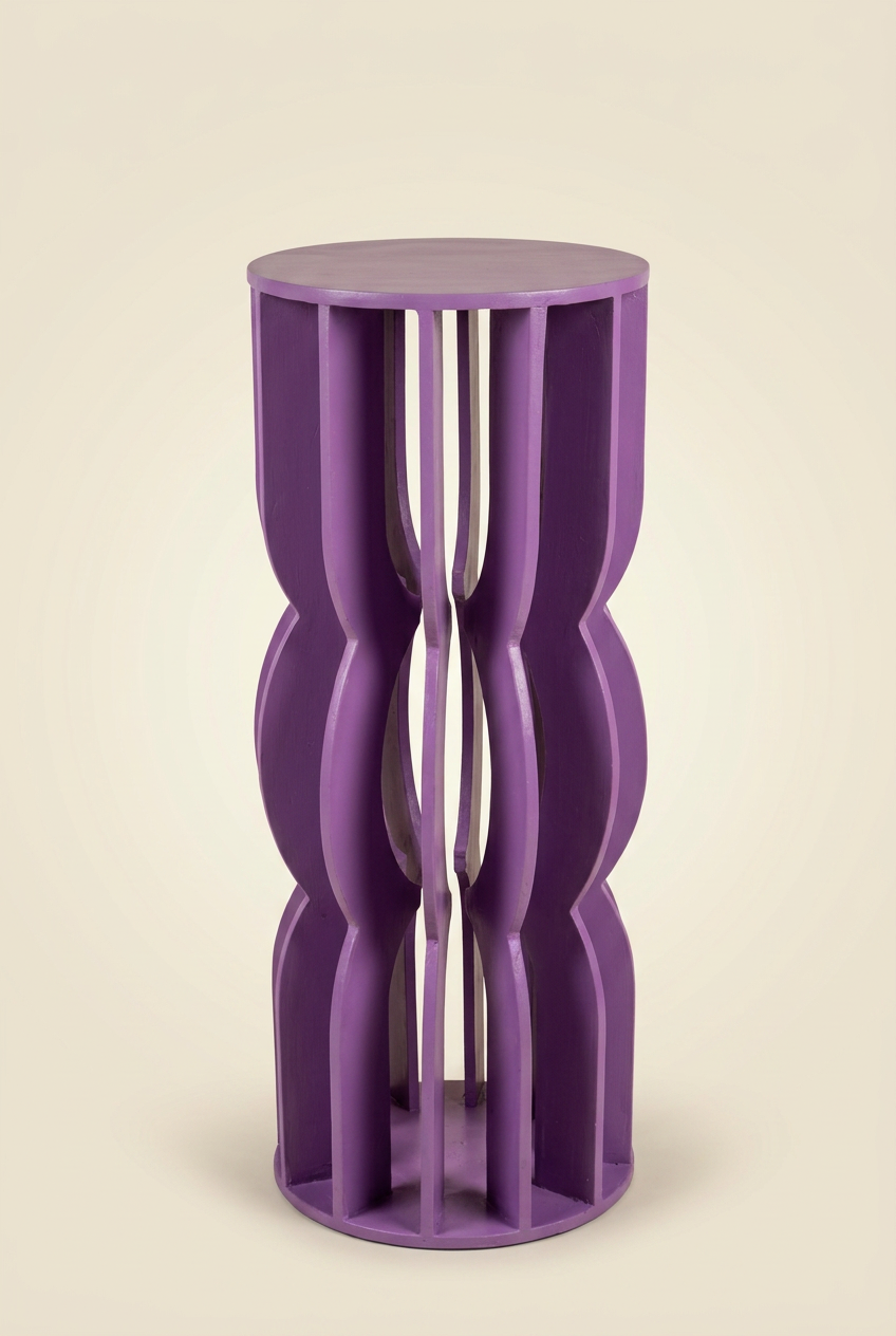 Ripple Column Pedestal in Royal Purple