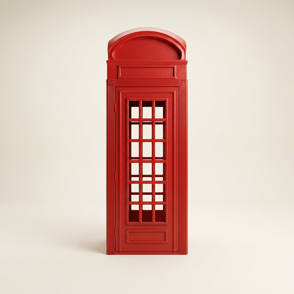 Telephone Booth in Post Box Red