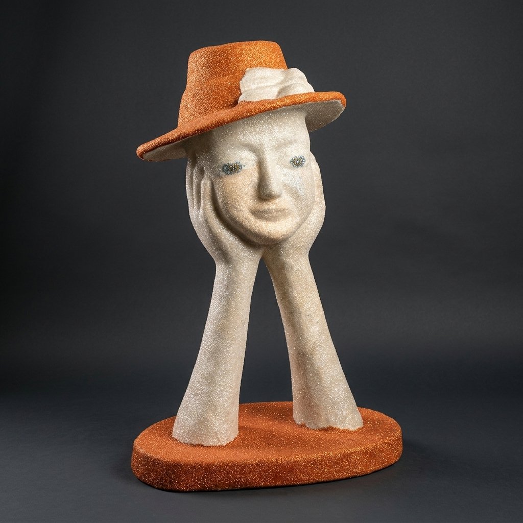 Figural Head Sculpture