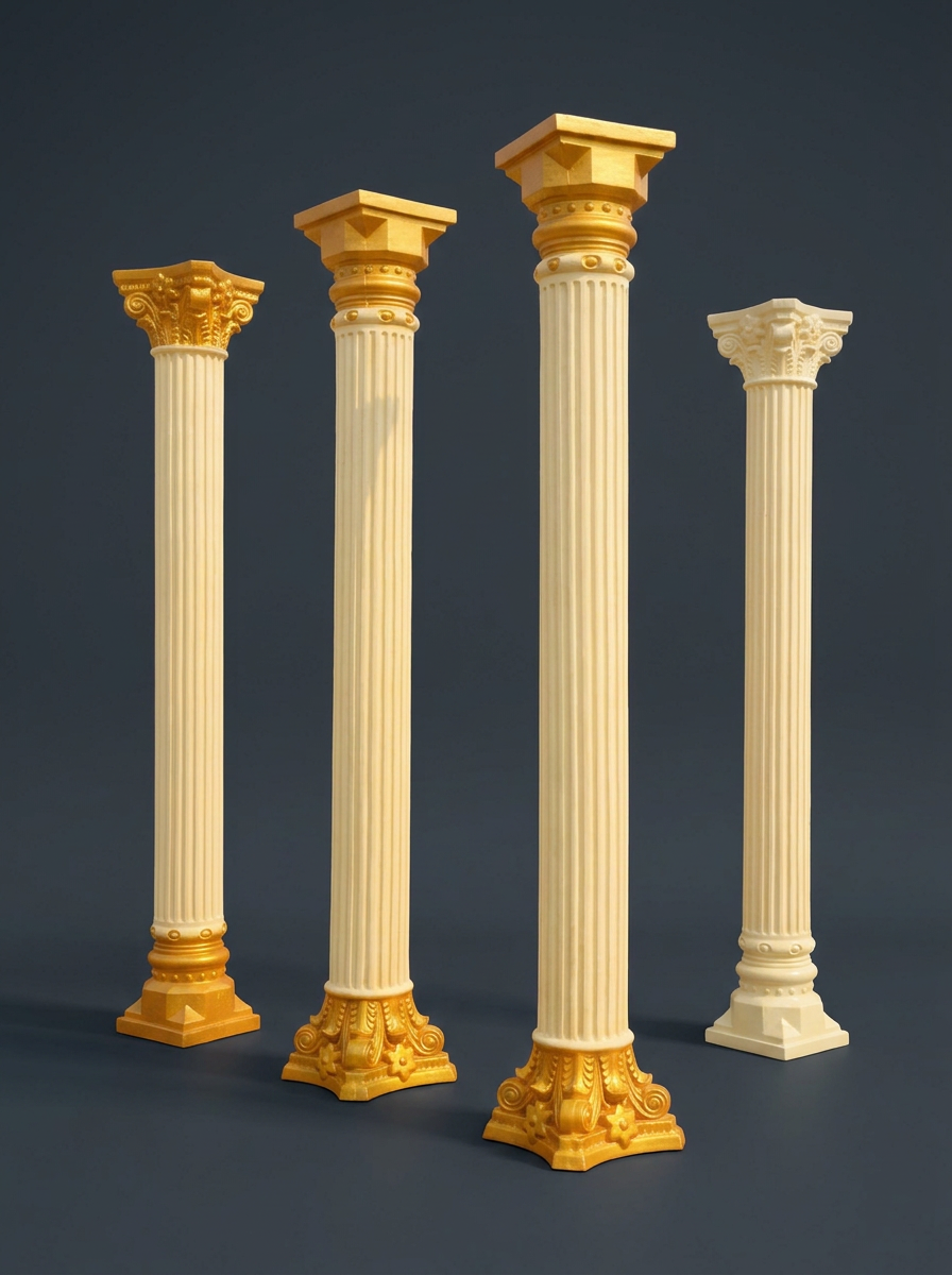 Cream & Gold Corinthian Pillar Collection