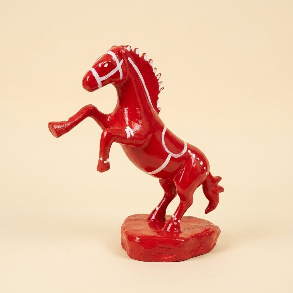 Rearing Horse Figurine