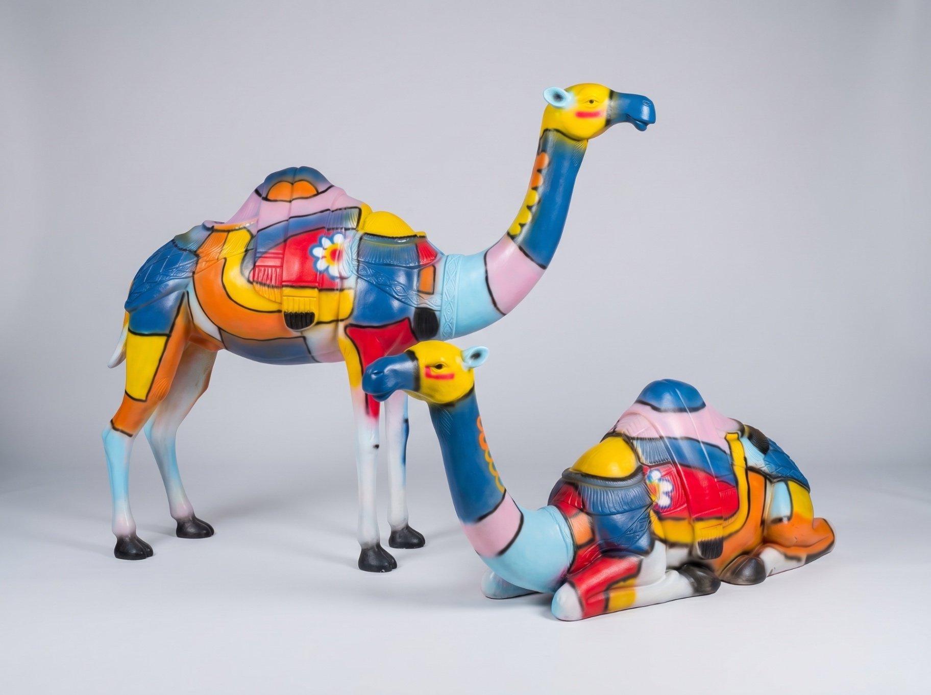 Painted Camels Pair