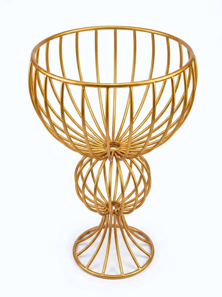 Gold Wire Goblet Planter