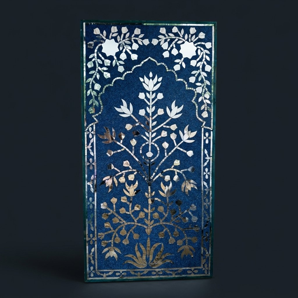 Lapis Floral Wall Panel