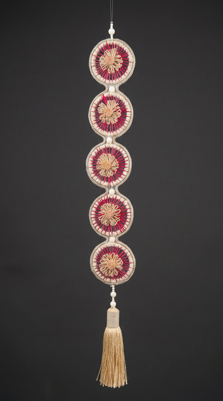 Rose Thread Discs in Ivory & Rose