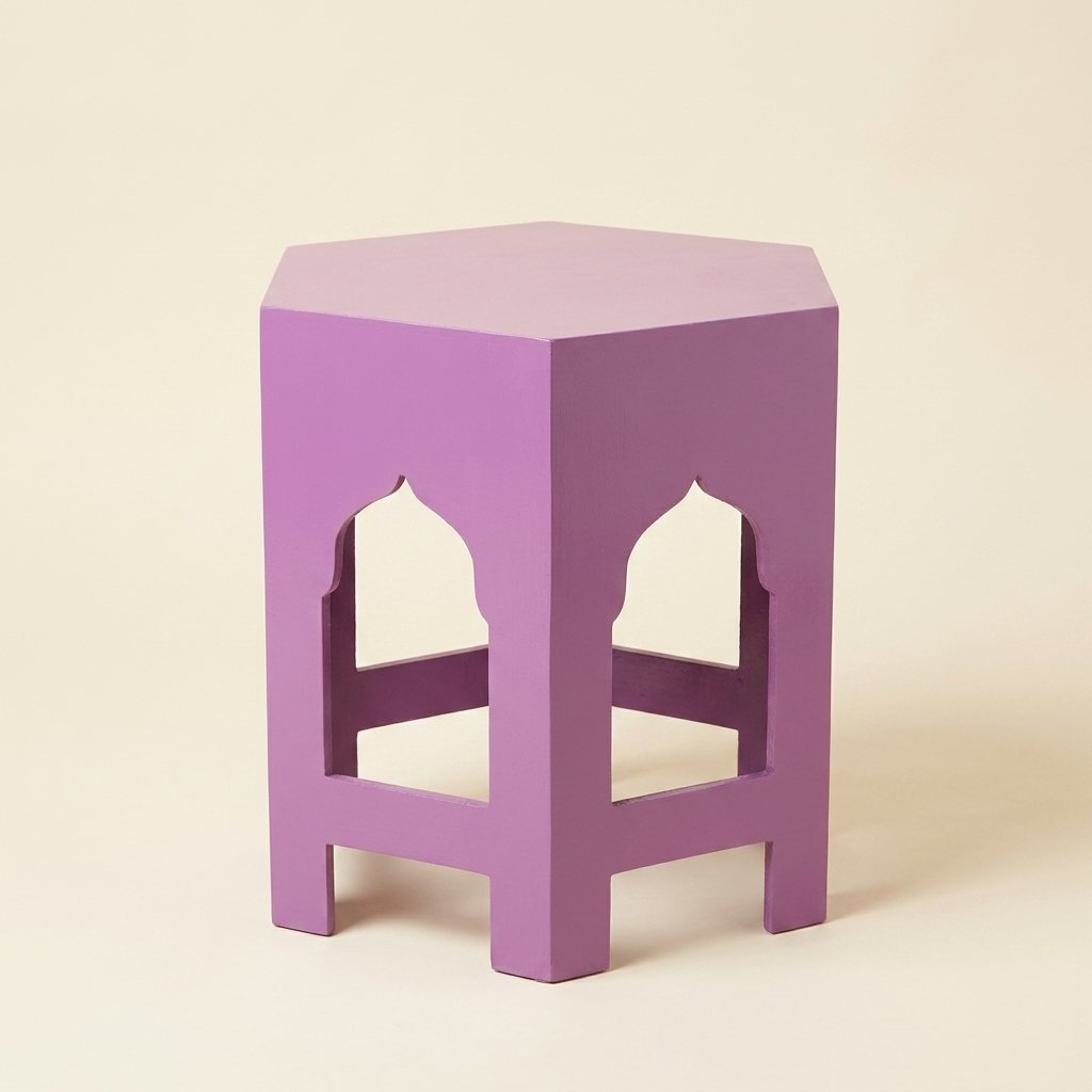Hexagonal Moroccan Side Table — 093