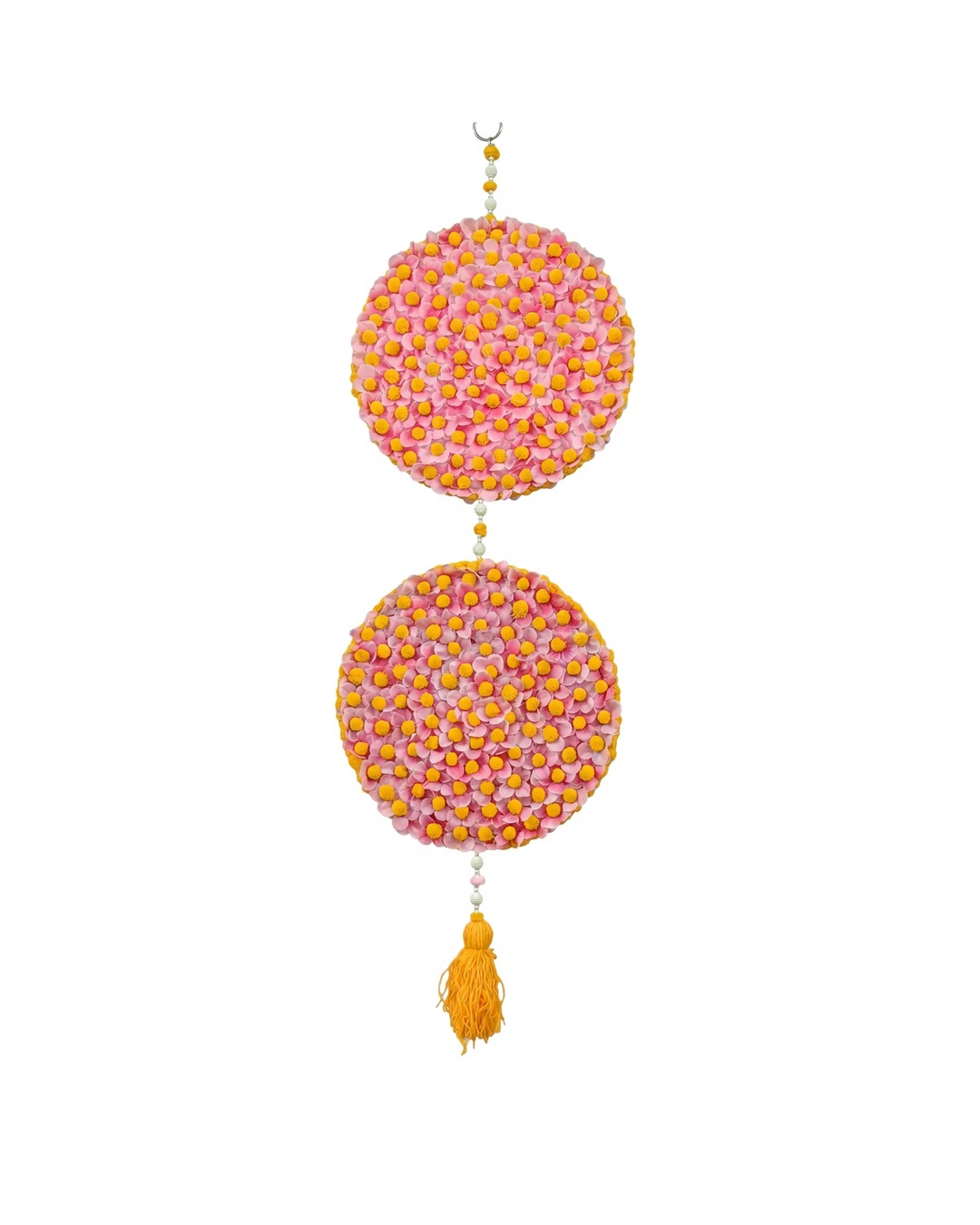 Pink Yellow Double Flower Ball