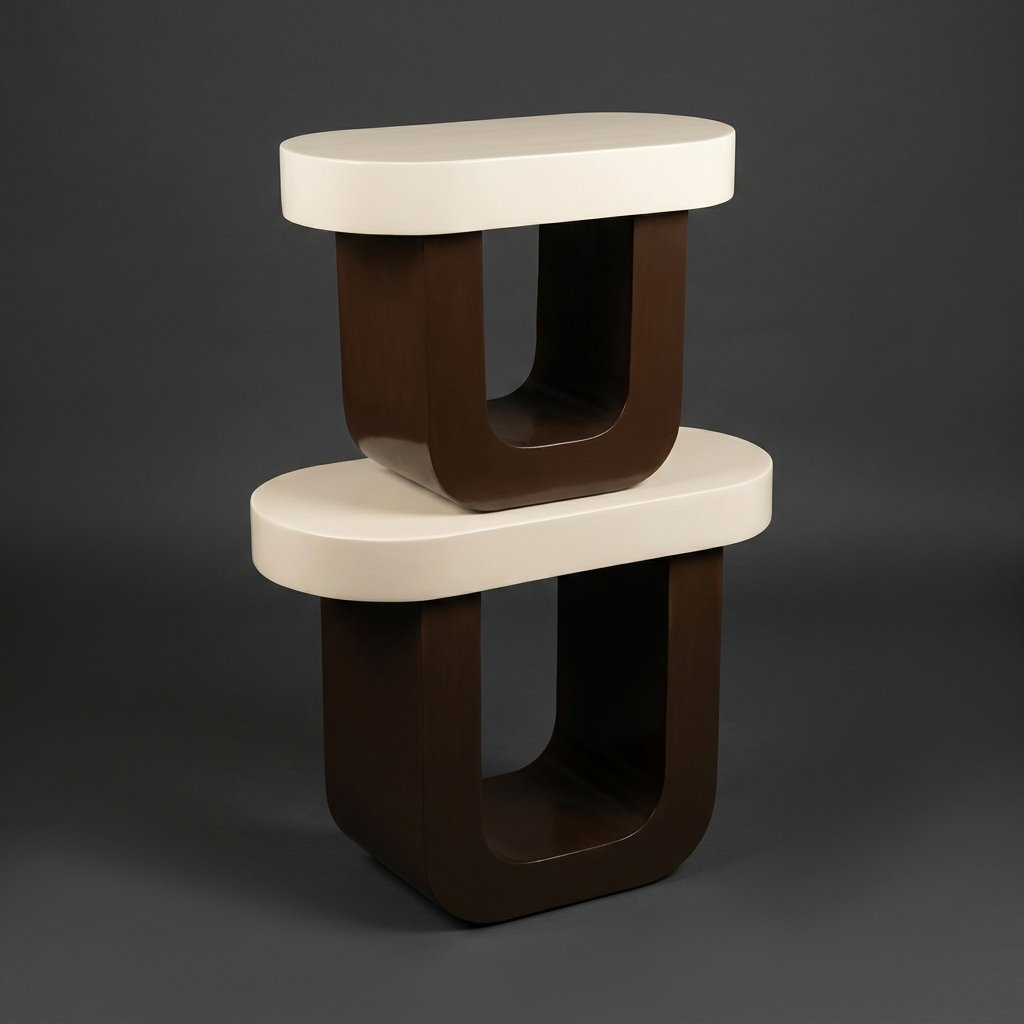 Stacked Capsule Side Tables