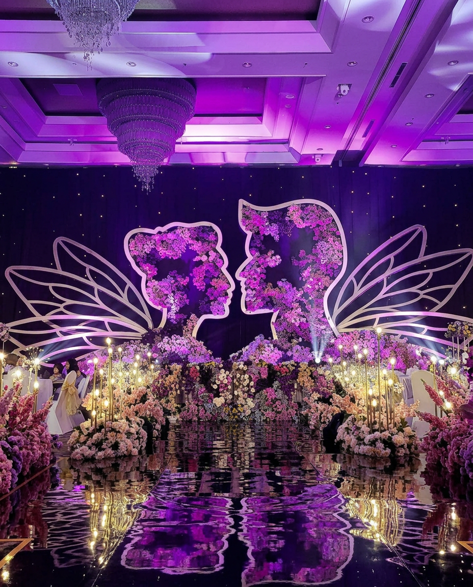 Butterfly Wing Stage Backdrop Set