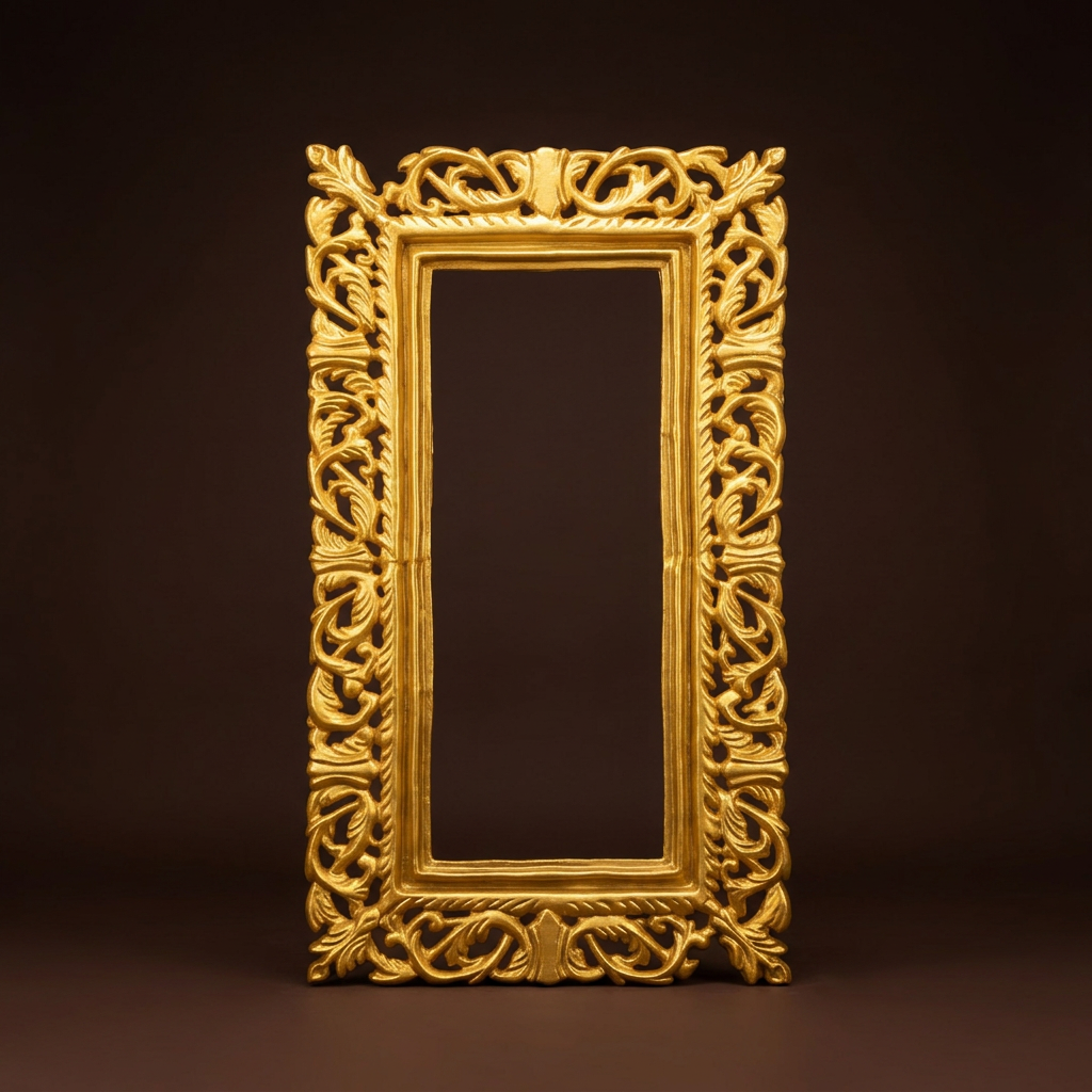 Baroque Panel in Gold Leaf