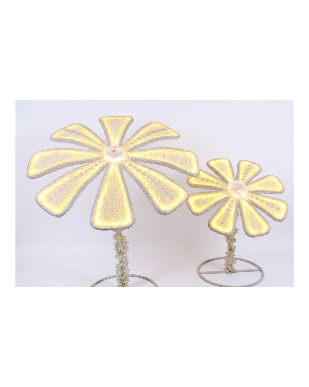 Led Flower Stand Pair