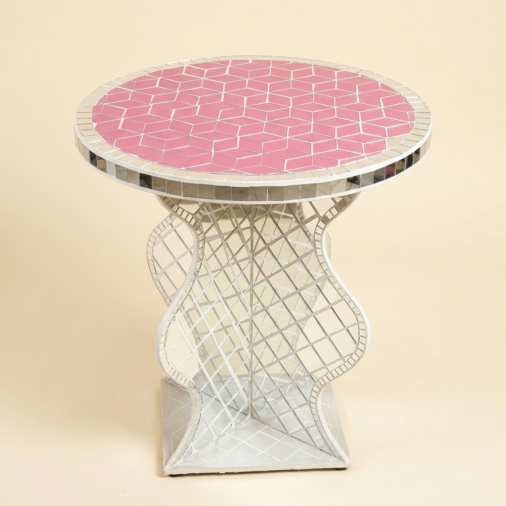 Mosaic Tile Side Table