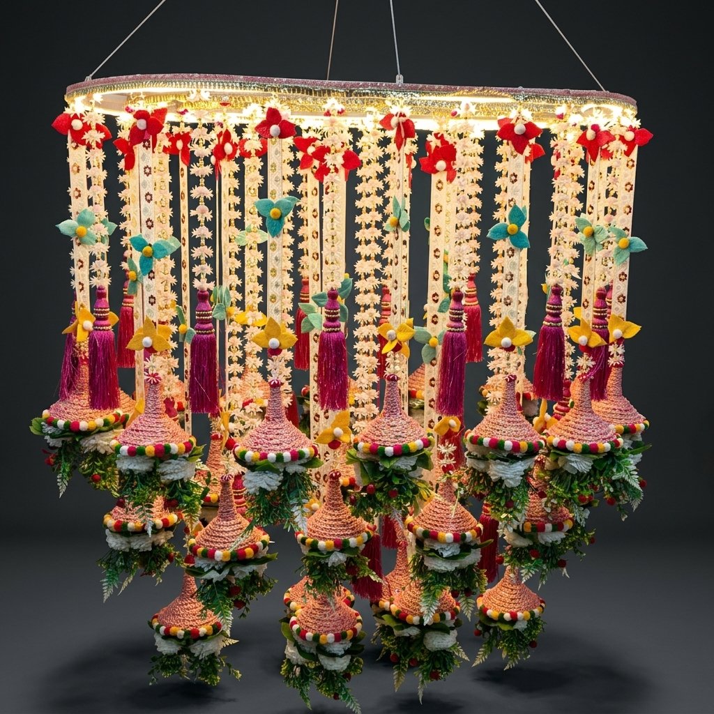Floral Hanging Chandelier Decor