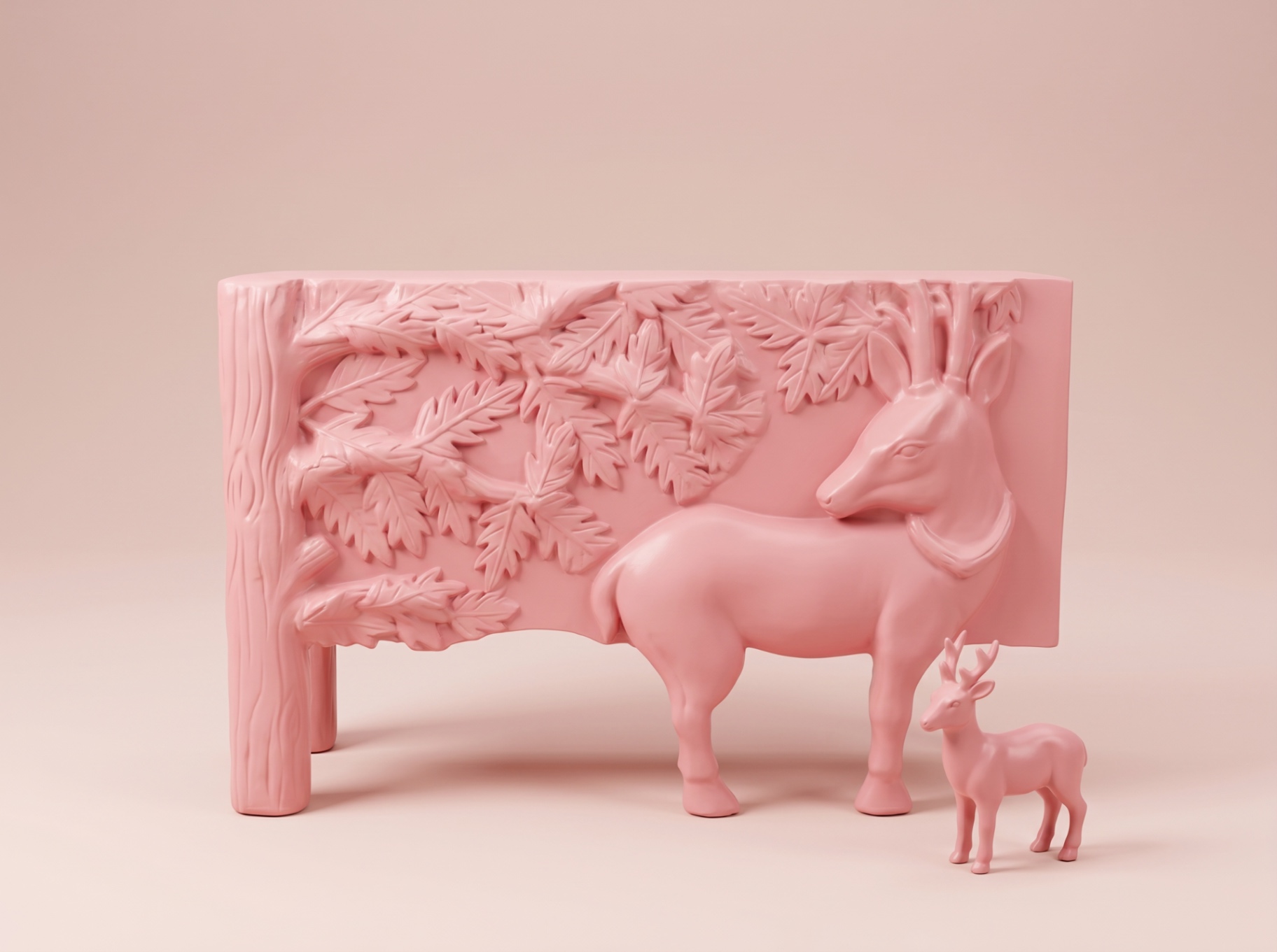 Pink Leaf Console Studio