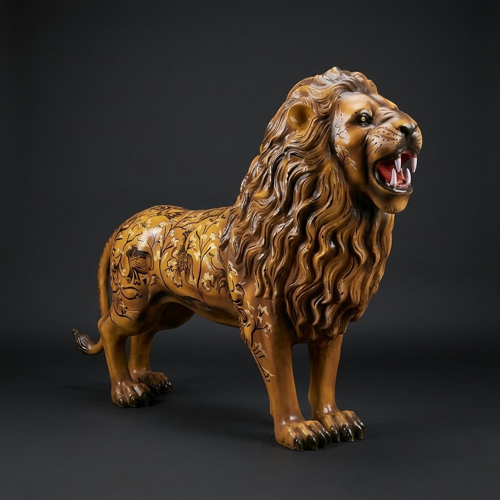 Roaring Lion Statue