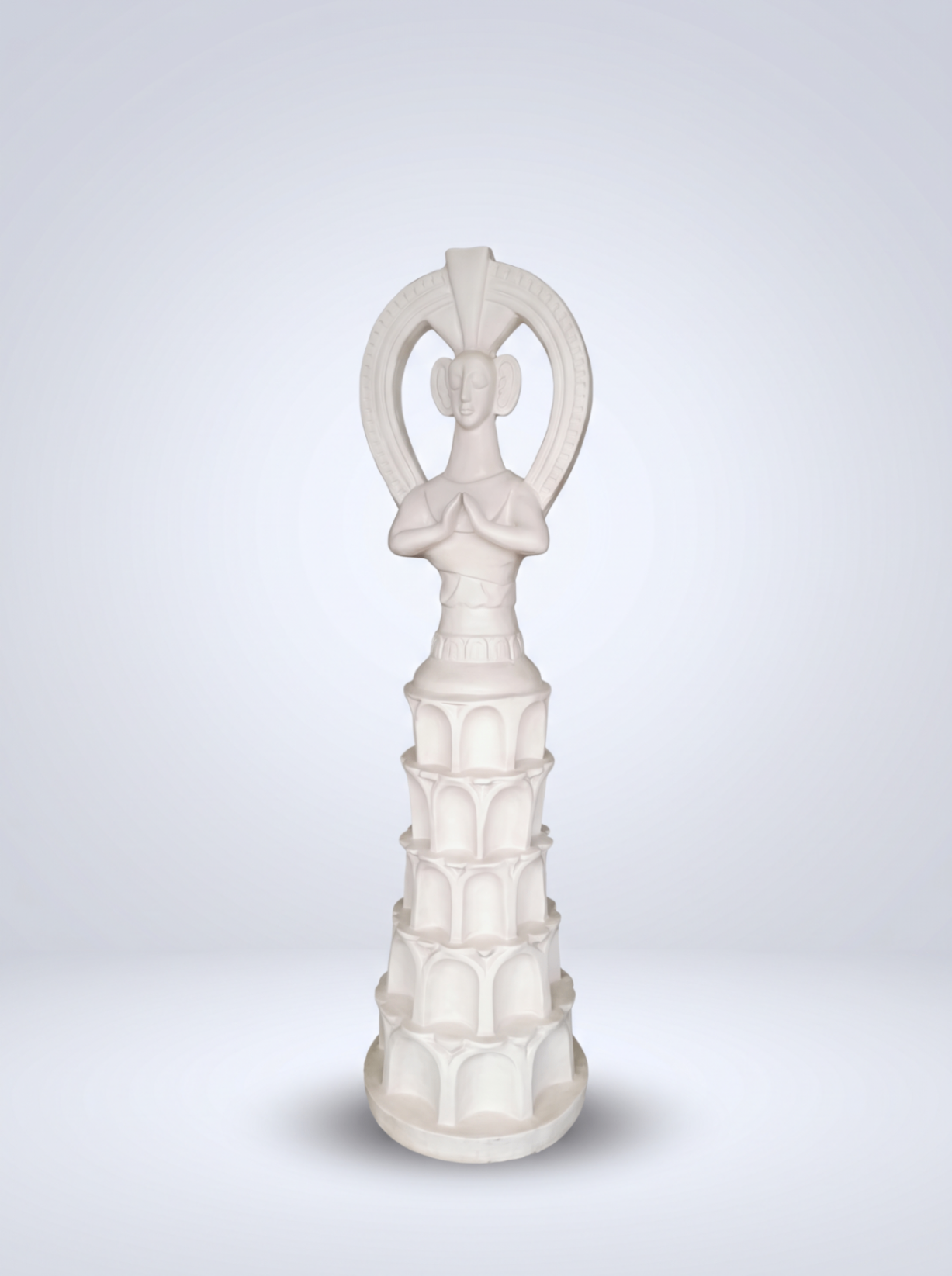 Pillar Meditating Statue