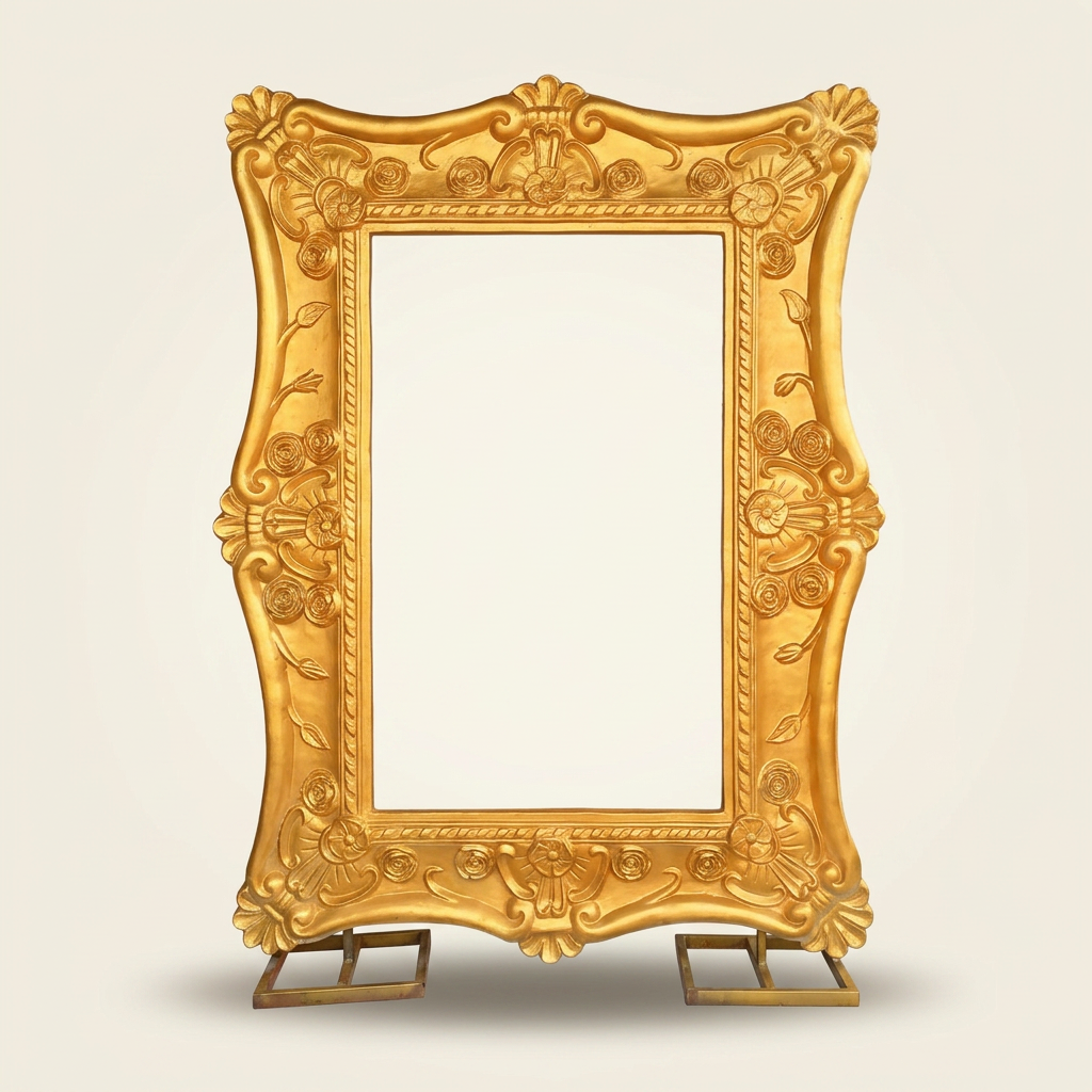 Baroque Frame Gate in Antique Gold