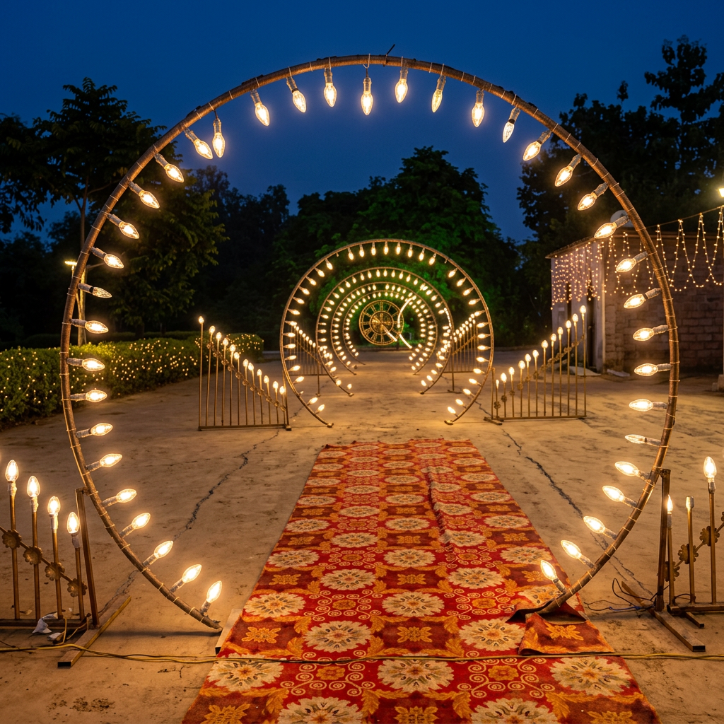 Grand Light Ring Entryway Arch