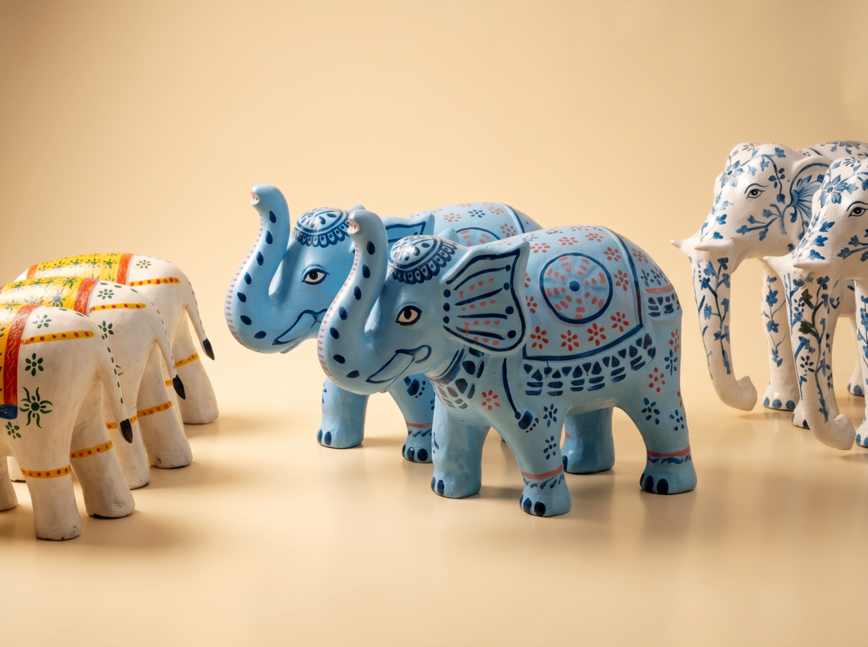 Product Blue Elephants Pair