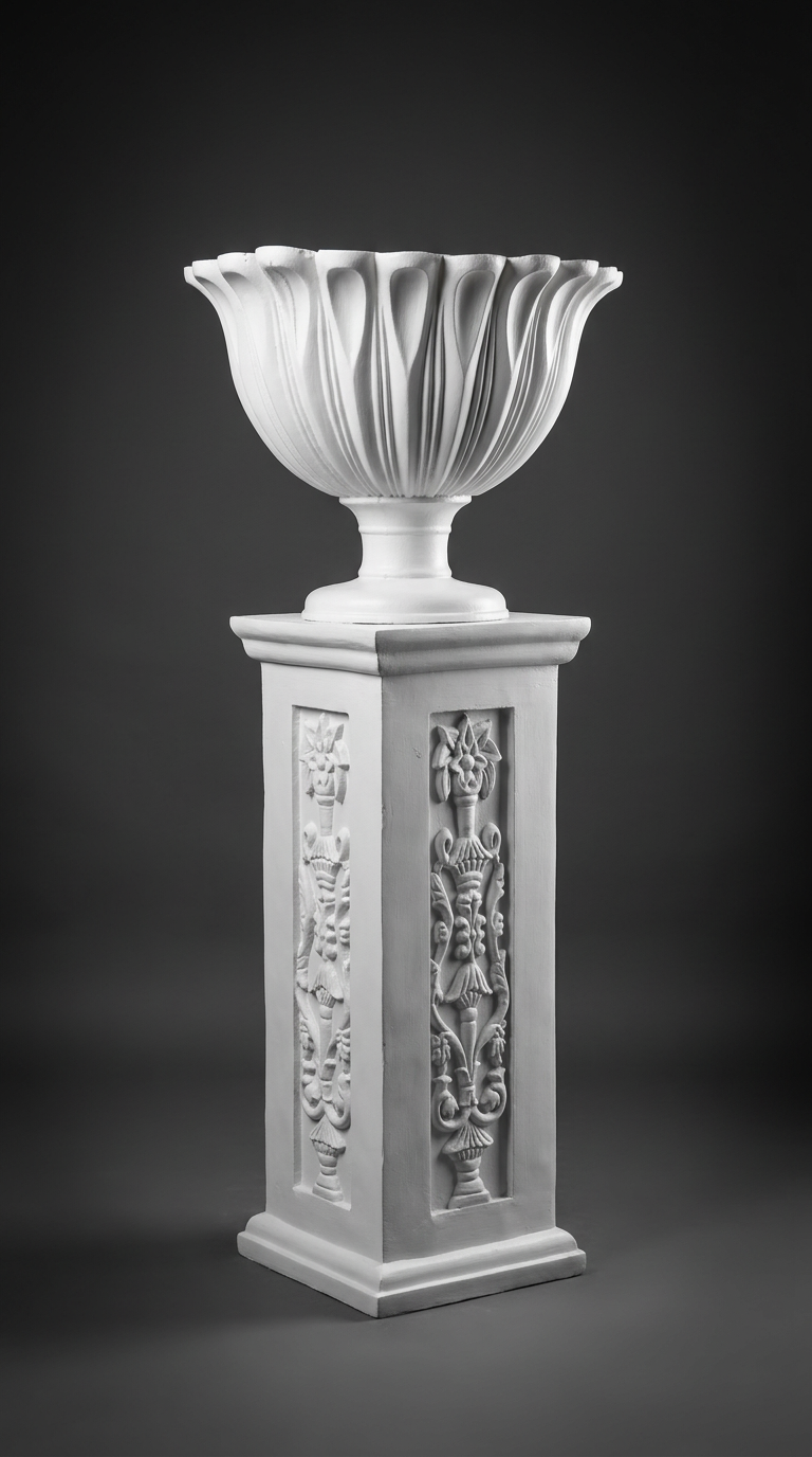 Lotus Urn Pedestal Studio