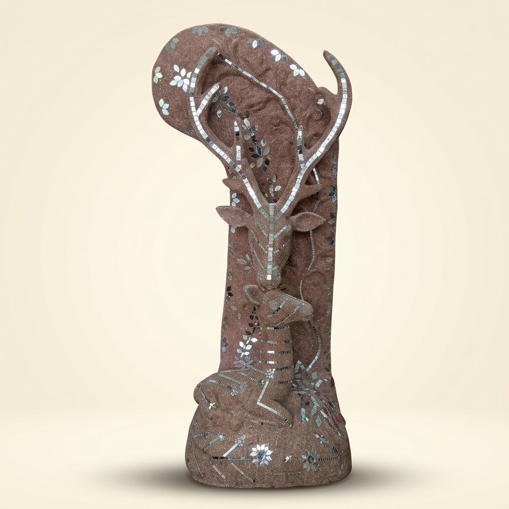 Mosaic Deer Garden Statue