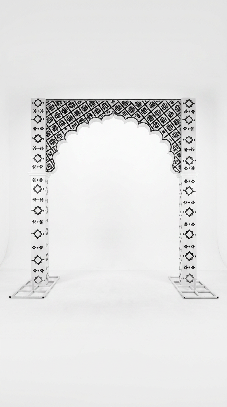 White Wedding Arch
